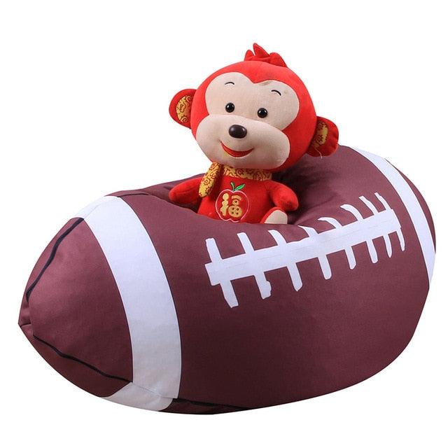 Soccer. Football Shaped Storage Bag Plush Basketball Bag Children Chairs