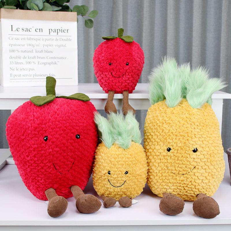 Creative and Funny Fruit and Vegetable Plush Toys (13 Different Types)