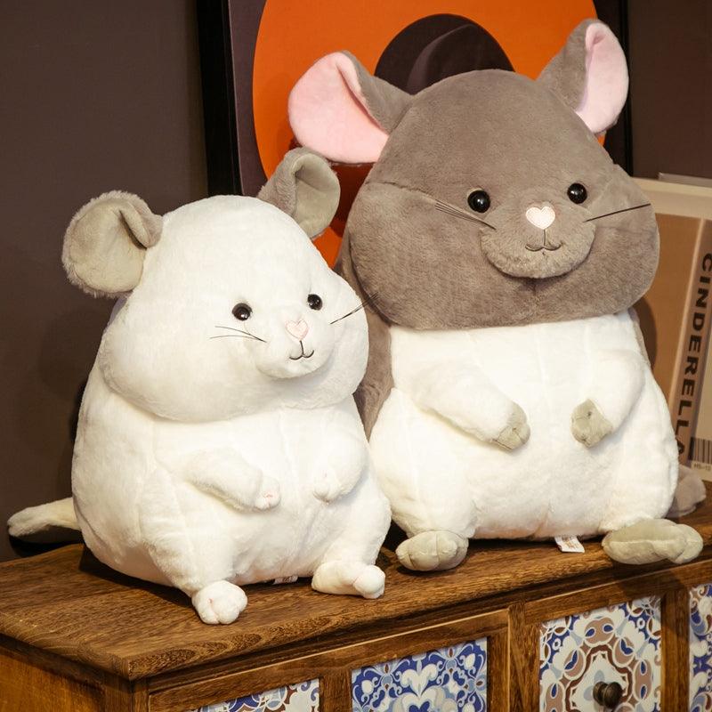 Peluches Chinchilla de dessin animé assis