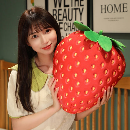 Realistic Giant Strawberry Plush