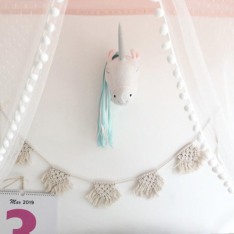 3D Animal Head Unicorn Decor Kids Room Wall Decoration