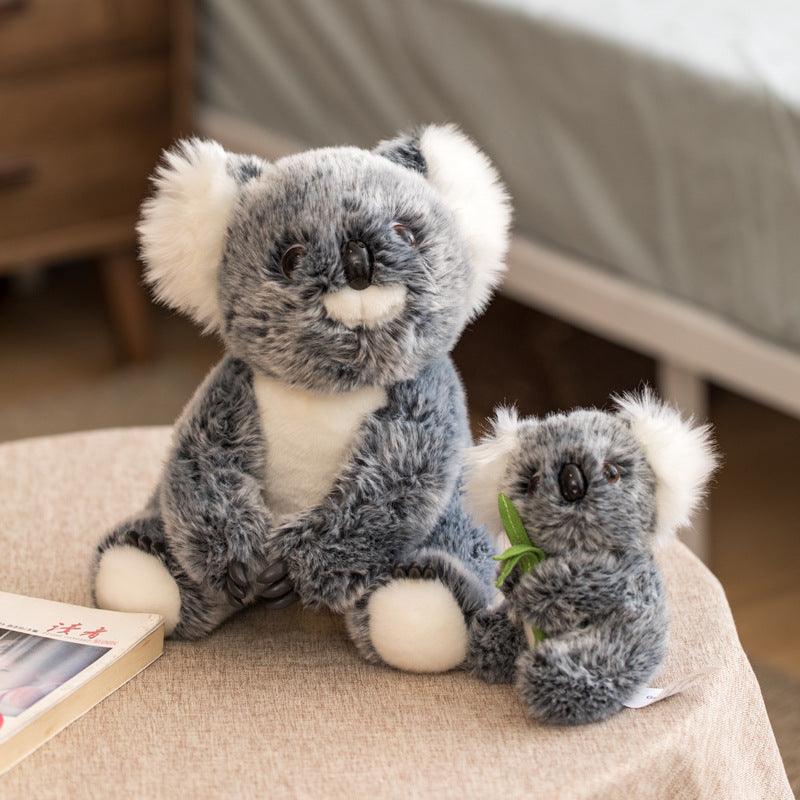 Teddy bear Koala, mother and child