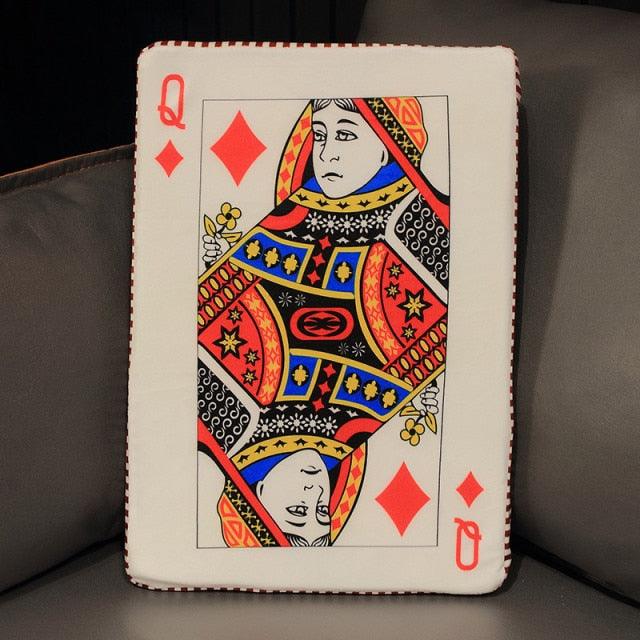 Plush toys in the shape of playing cards