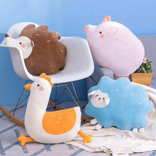 Oreillers en peluche artistiquement mignons