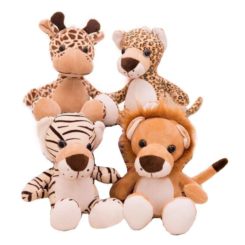 Jouets en peluche petits animaux de la jungle