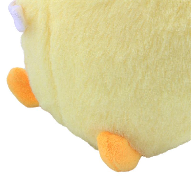 Poupée canard jaune avec couteau Ragdoll Jouet peluche canard mignon