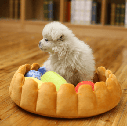 Pineapple-shaped cat and dog bed.