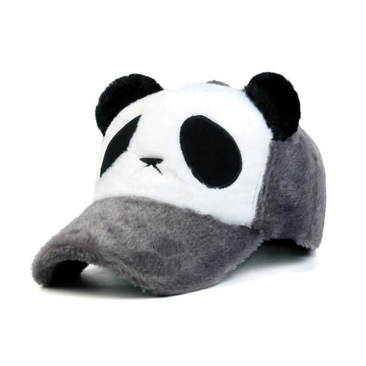 Chapeau de panda en peluche
