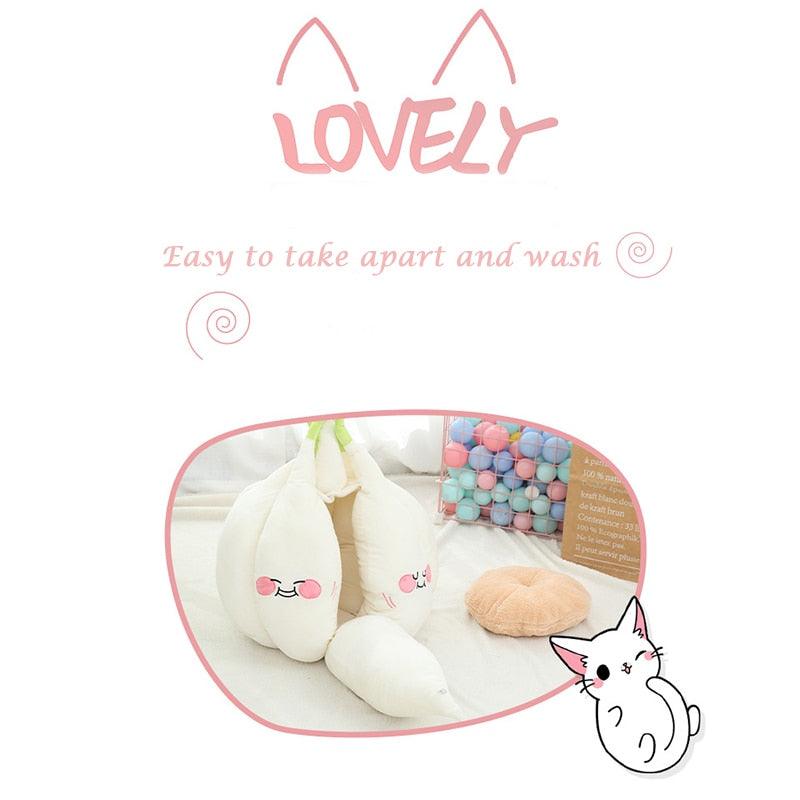 Funny Garlic Cat Bed, Soft and Warm Pet Bed