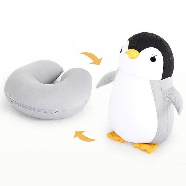 Mignon oreiller de soutien réversible en U Jouets en peluche