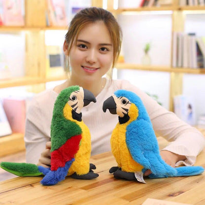 Peluche Simulation Perroquet Macaw