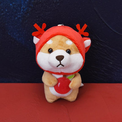 Super cute dog plush keychain