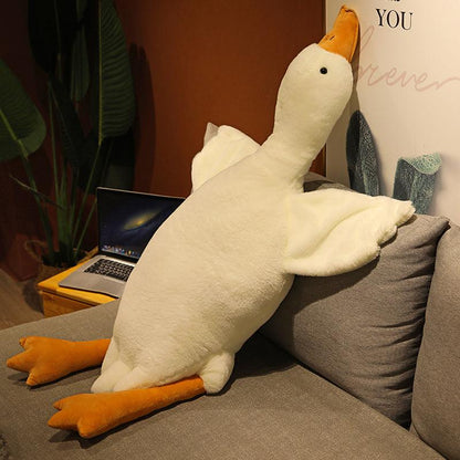 Oreiller en peluche Kawaii Big Goose