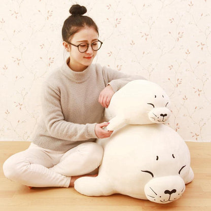 Plush seal pillow