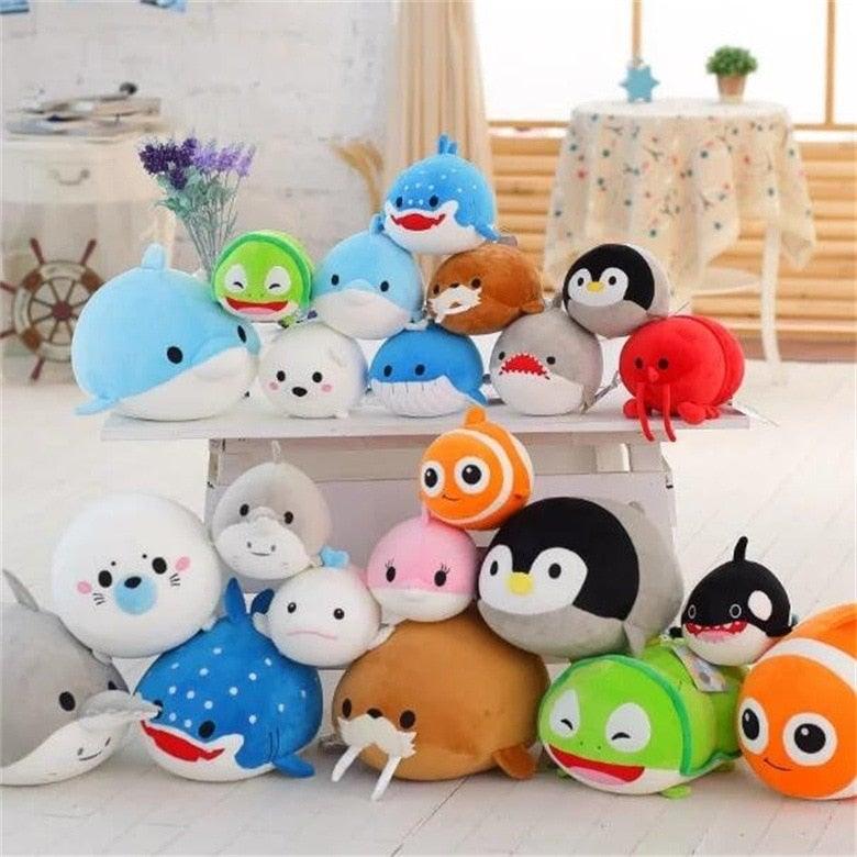 Amis animaux en peluche