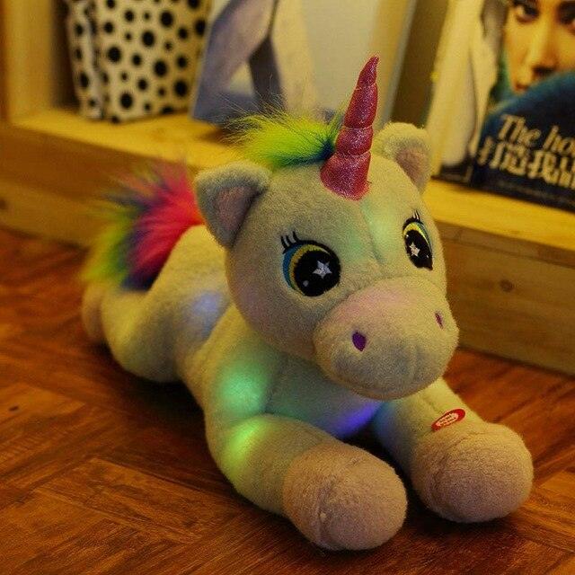 17" unicorn plush light toys for children