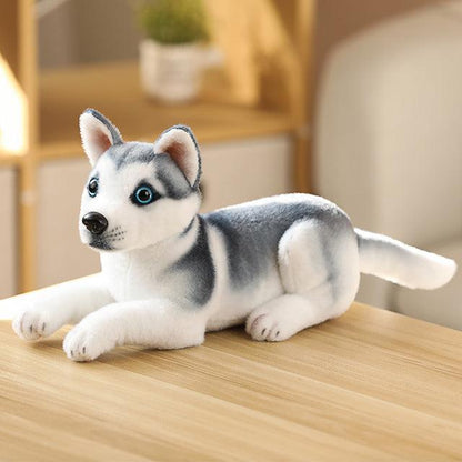 Lying dog soft toys