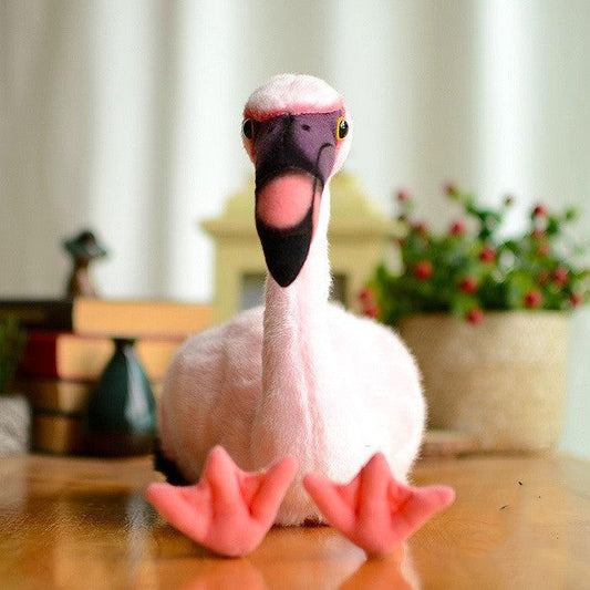 Poupée en peluche Simulation de flamant rose