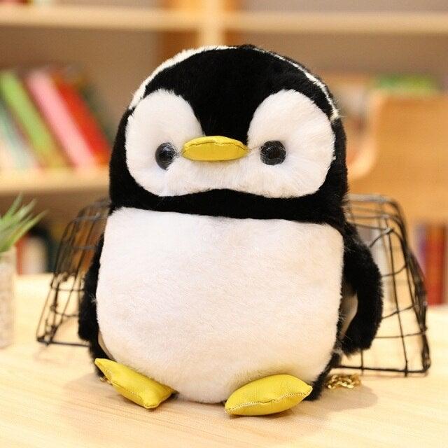 Plush Kawaii Penguin Crossbody Bag