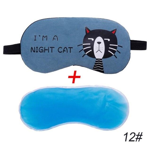 Masque de sommeil de voyage en forme de chat mignon