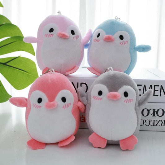 Adorables peluches porte-clés mini pingouins