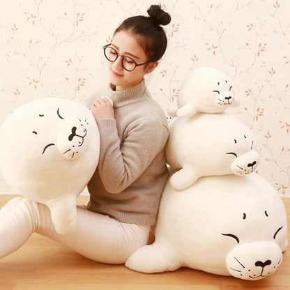 Plush seal pillow