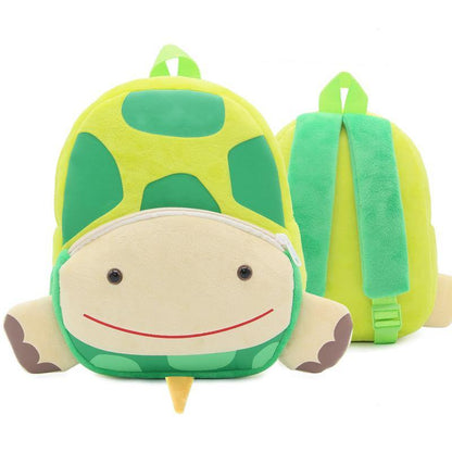 Stuffed animal turtle kindergarten backpack