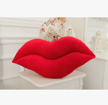 Creative sexy big lips plush pillow