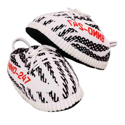 YZY Zebra Chausson Sneakers Ye*zy Slippers - Peluche Center | Boutique Doudou & Peluches