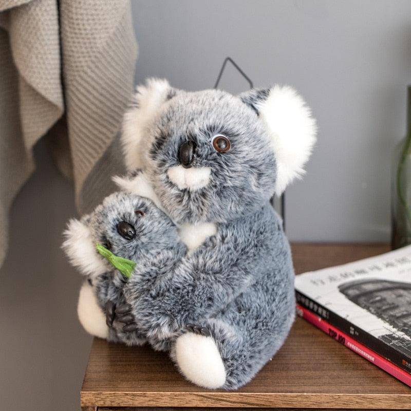 Ours Koala en peluche, mère et enfant