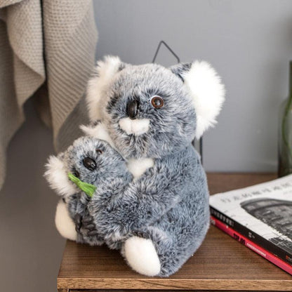 Teddy bear Koala, mother and child