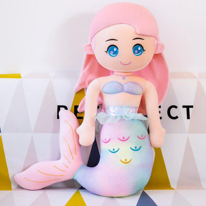 Colorful mermaid soft toys