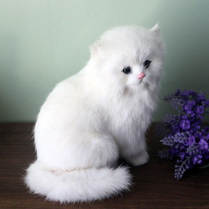 Realistic Plush Toys for White Persian Cats