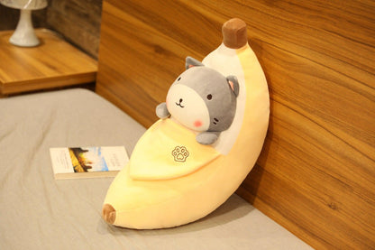 Creative Banana Peeling Pig Plush Toy