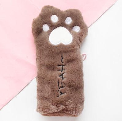 Cat paw plush bag