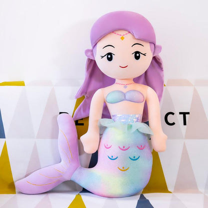 Colorful mermaid soft toys