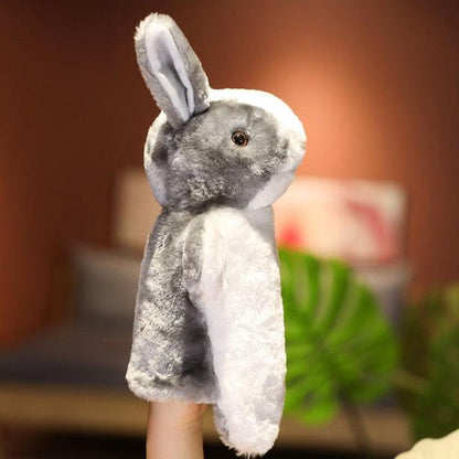 13 styles d'animaux en peluche marionnettes à main