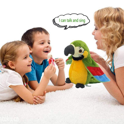 Talking Electric Parrot Plush Toy