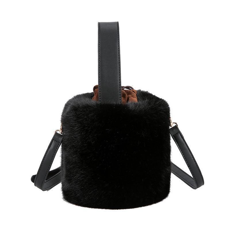 Sac en peluche à bandoulière pour femme