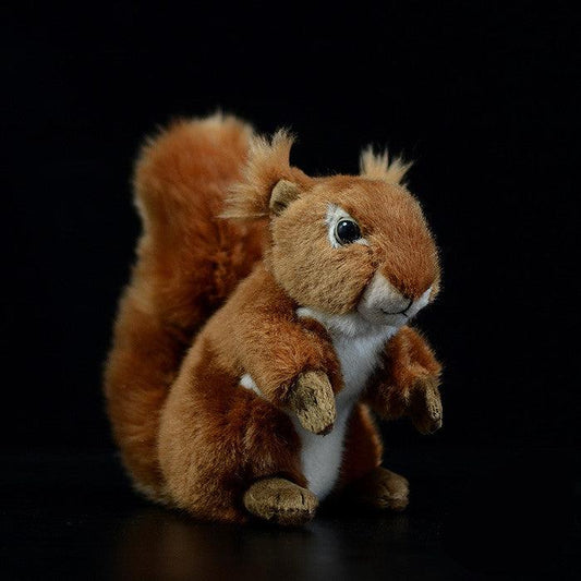 Peluche écureuil rouge réaliste et exquis
