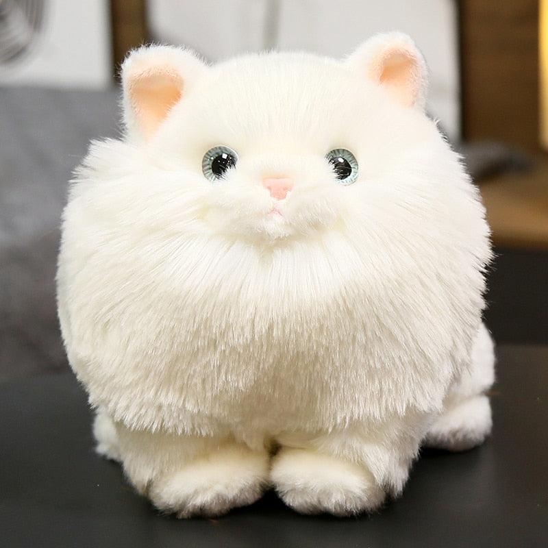 Adorable stuffed fuzzy maned cat