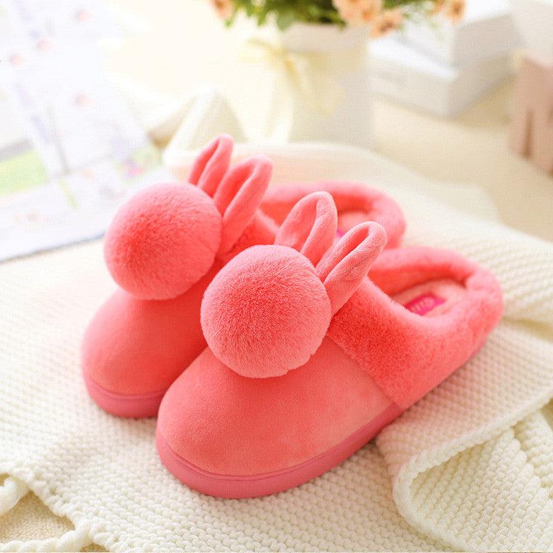 Plush rabbit slipper