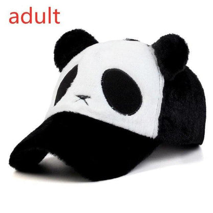 Chapeau de panda en peluche