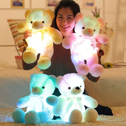 LuminousLight Up LED Colorful Glowing Teddy Bears