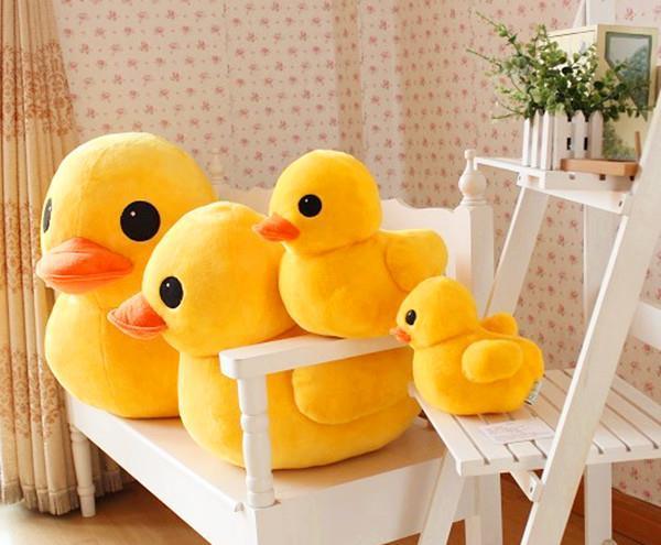 Peluche petit canard jaune