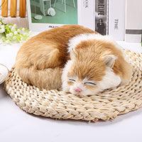 Hyper-realistic plush dolls for sleeping cats