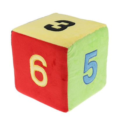 8" 6-sided plush dice for kids