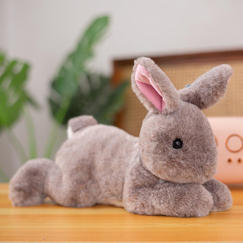 Peluche Lapin Fourrure Réaliste