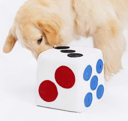Plush Dice Toy for Dogs