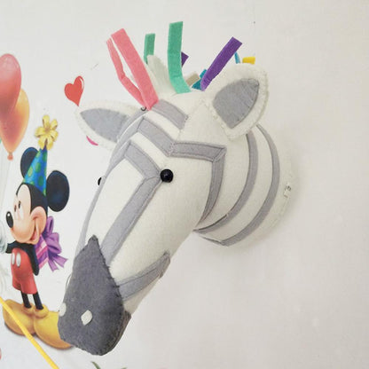 Animal en peluche Tête de Trophée Décoration murale (Eléphant, Zèbre, Ours, Tigre, Girafe)